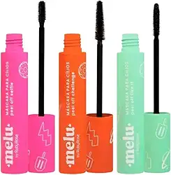 Kit com 03 Máscaras de Cílios Peel Off Tipo Melu Para Ruby Rose, PRETA, Like It + Challenge + Selfie