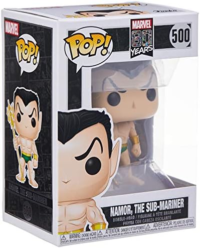 Funko 42653 POP Bobble: Marvel: 80th-First Appearance-Human Torch Collectible Figure, Multicolour, Standard