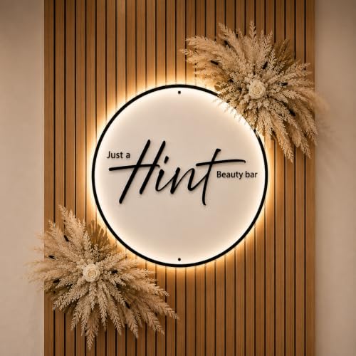 Image of Custom LED Backlit Acrylic Logo Sign for Business Office Reception Wall | Premium Halo Lighting, Precision Laser Cut, Business Logo Sign, Indoor Branding, Multiple Sizes, Easy Installation