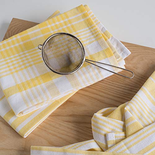 Now Designs Jumbo Pure Kitchen Towel Set Of 3, Lemon Yellow #TOP2