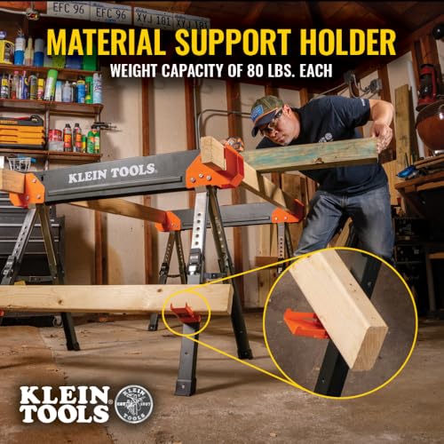 Klein Tools Adjustable Folding Saw Horses