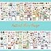 Planner Stickers - Monthly Planner Stickers and Accessories 25 Pages 1500 + Stunning Functional and Colorful Designs, Calendar Sticker Includes Festival Theme Journal Sticker