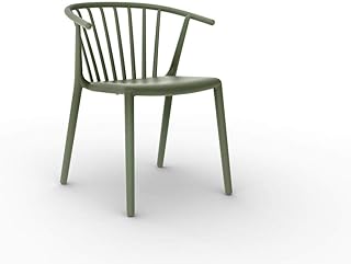 resol Set de 2 sillas de diseño Woody para Interior, Exterior, jardín - Color Gris Verdoso