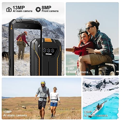 Doogee S41T Rugged Pphone Unlocked 2024,Android 14 6300Mah Battery,8Gb+64Gb,4G Dual Sim Rugged Smartphone,13Mp Camera,Ip68 Waterproof Cell Phone,Face Unlock,Nfc/T-Mobile,Black thumb #6