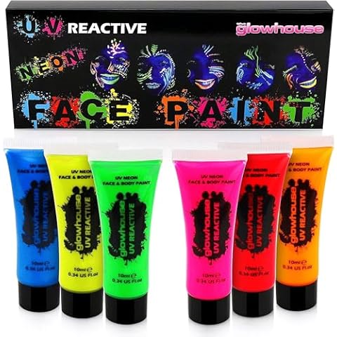 The Glowhouse UV Neon Face and Body Paint Set Cover