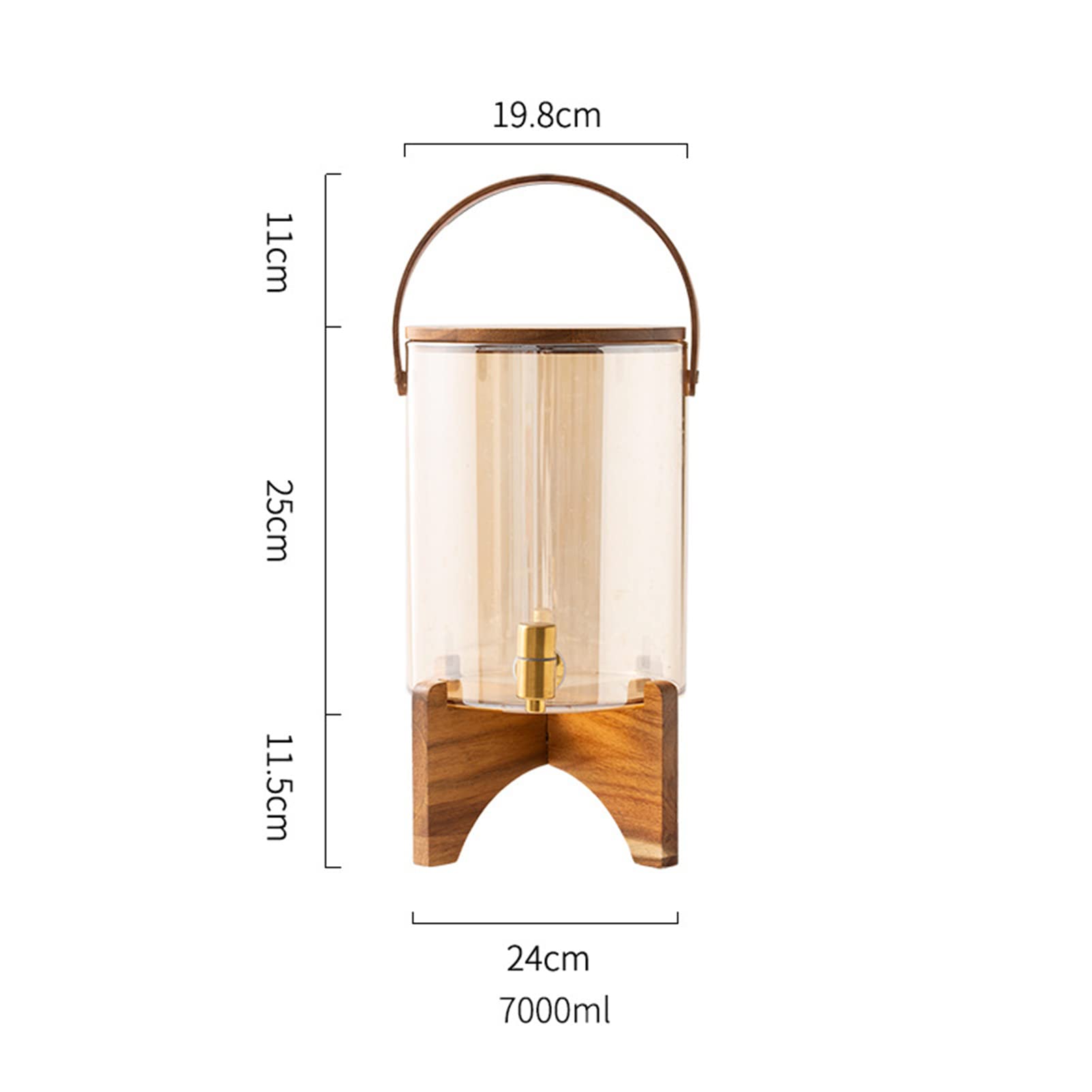 Dispenser per bevande con supporto, dispenser per bevande calde o fredde, perfetto per uso esterno, feste e rinfreschi quotidiani, capacità 3 litri