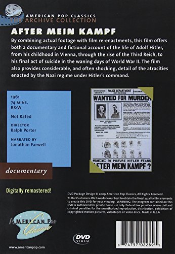 After Mein Kampf película documental en formato DVD importado estadounidense 2