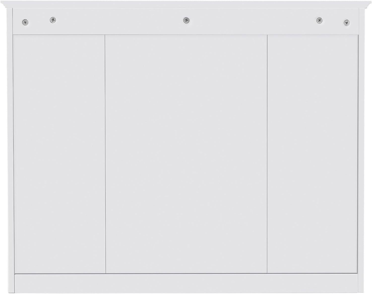Back view of the Merax Medicine Cabinet showing mounting points