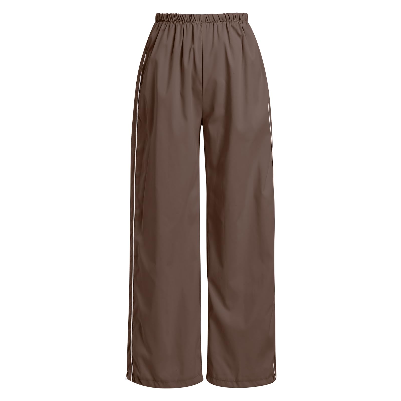 Odizli Pantalones de chándal para mujer, cintura alta, Y2K, holgados, con bolsillos