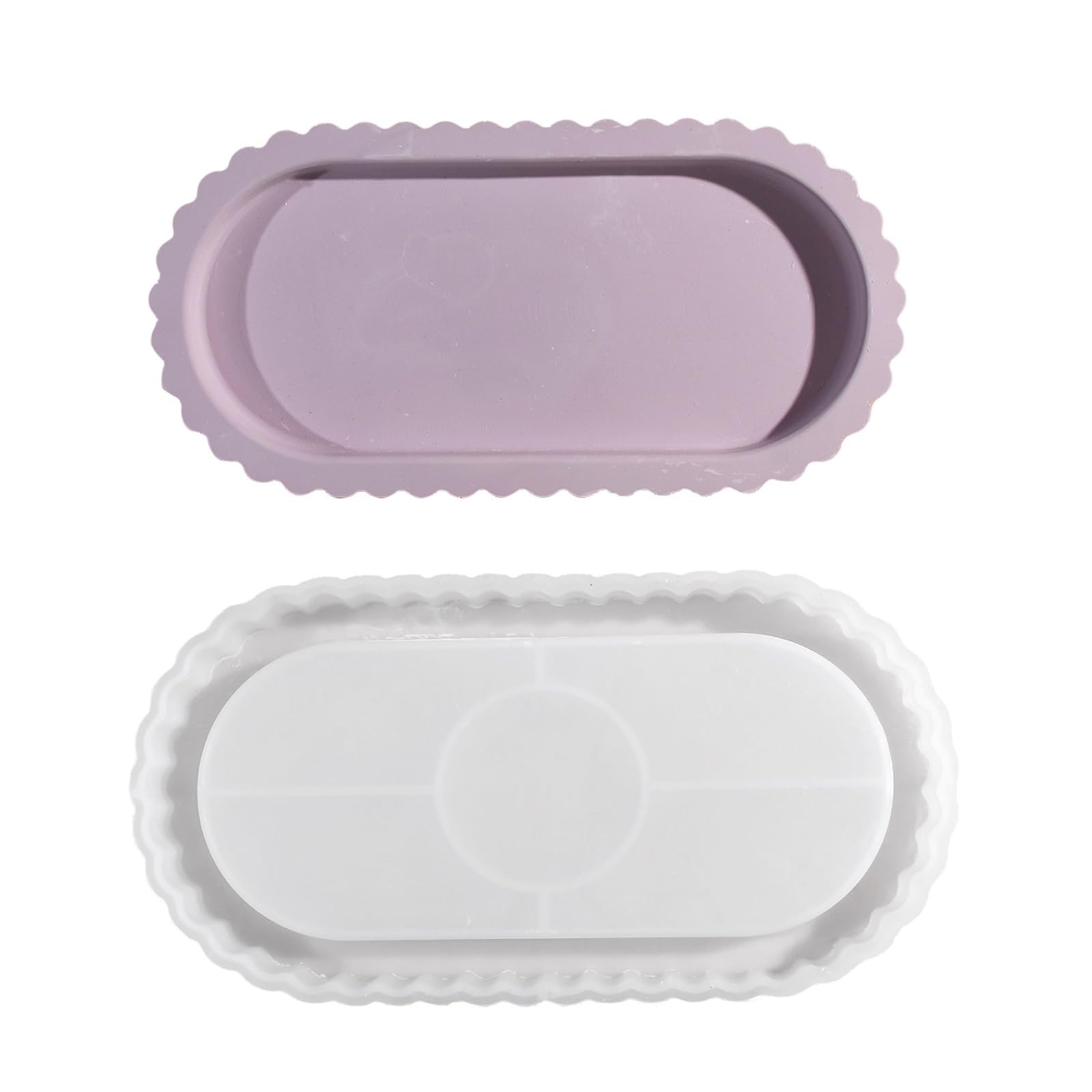 carotoe Designs Unique Home Decoration with Large Oval Sturdy Silicone Tray Accessory for Resin and Concrete Jewelry