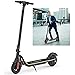 Wind Way Trottinette Electrique Pliable Noir - Pneu en nid 8,0" - Puissance 350W - Batterie 7,8AH 42V - Vitesse 25KM/H - Distance 35KM - Freinage Disc - LED - LCD Affichage - Adulte Enfant