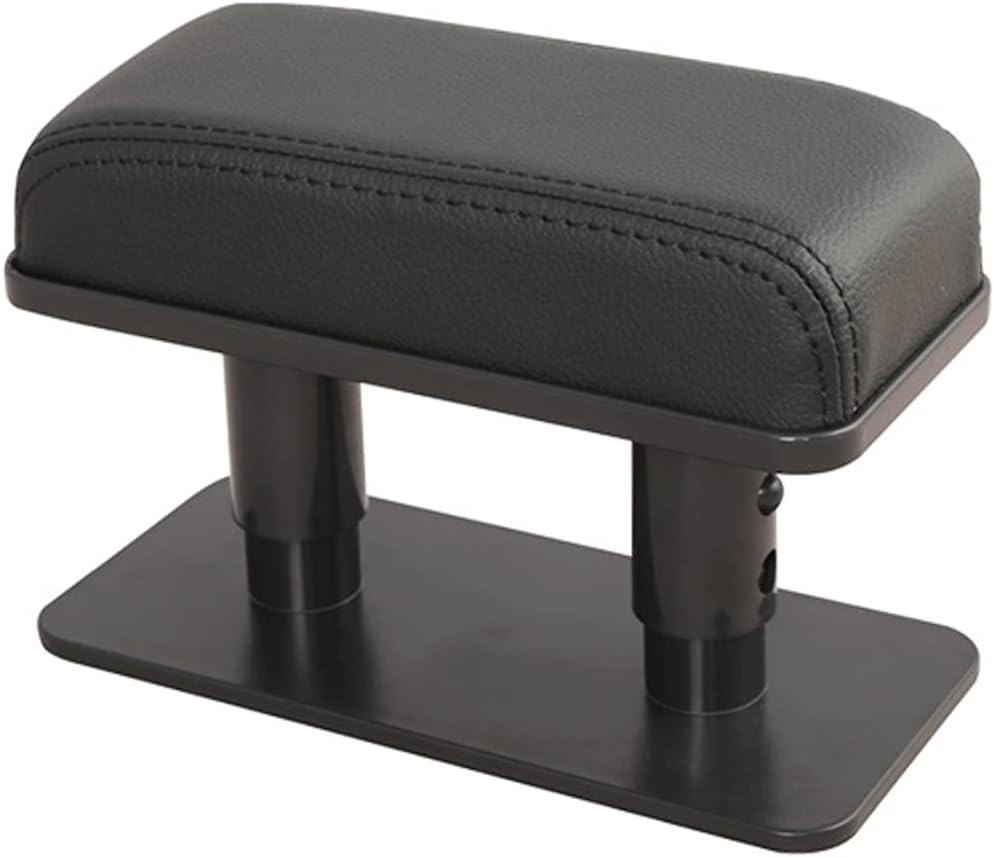 Tumecos Universal Car Armrest Support, Armrest Support Elbow Rest Pad Armrest Extender, Adjustable Height Comfort Arm Rest Pads, Relieve Driver's Arm Fatigue, (with Black or Black Line)