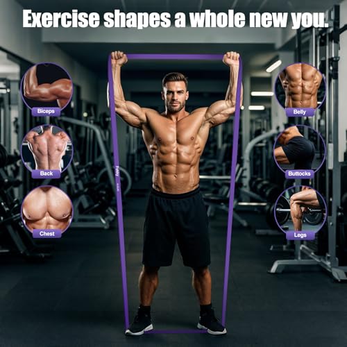 Fokky Resistance Bands,5 Levels Exercise band, Pull Up Bands, Resistance Bands Set Men with Anchor, Handles, Bag and Training Instruction, Gym Resistance Bands for Muscle Toning,Yoga,Fitness - Image 4