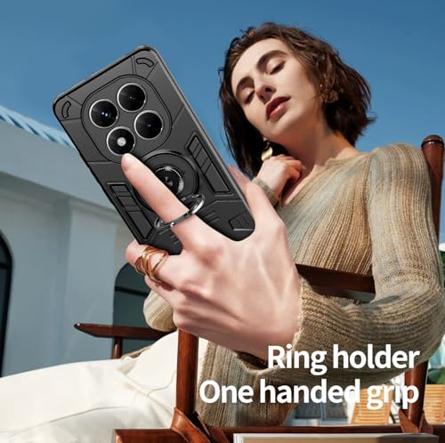Coque Redmi Note 14 Pro antichoc blindée avec support POCO X7 double couche - 3