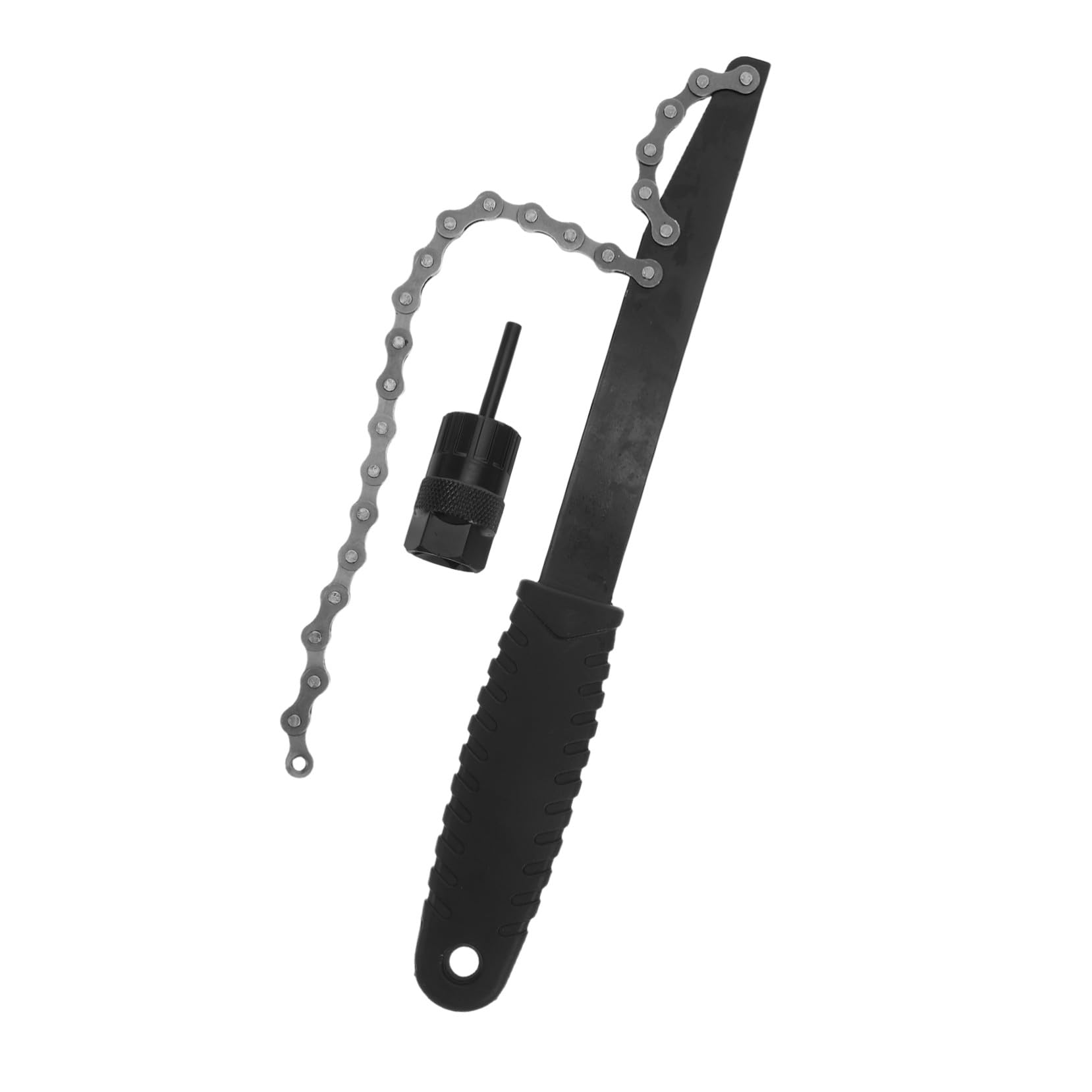 ifundom Fahrrad Kassettenabzieher mit Kettenpeitsche Schweres Cassette Lockring Werkzeug Vielseitig Kompatibel für Mountain Rennräder Langlebiger Kassettenentnahmewerkzeug für Einfache