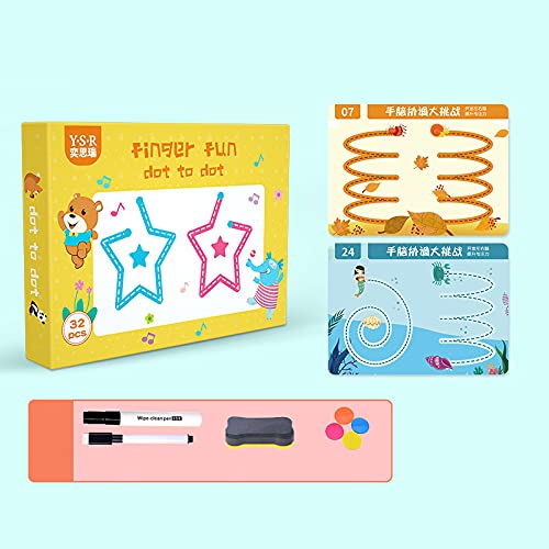 QKFON Cahier de Travail à traçage Magique, Cahier de Calligraphie réutilisable | Cahier d'apprentissage pour Enfants | Cahier de Dessin pour Enfants Cover