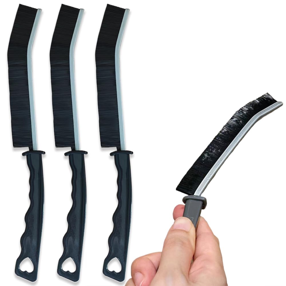 掃除ブラシ 洗浄ブラシ 隙間ブラシ 風呂掃除用具 ハードタイプ ブラシ 小型溝ブラシ 細い お掃除 ブラシ キッチンブラシ お手入れ簡単 繰り返し使える 持ち運びやすい 台所掃除 トイレ 浴室 お風呂 窓枠 溝 タイル 網戸 サッシ エアコン 排水口 掃除道具 3個セット ブラック
