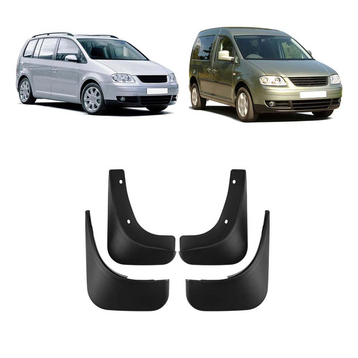 Bxqdam Normal Car Mud Flaps,Compatible With Vw Touran 2004-2015/Caddy 2005,Car Exterior Accessories