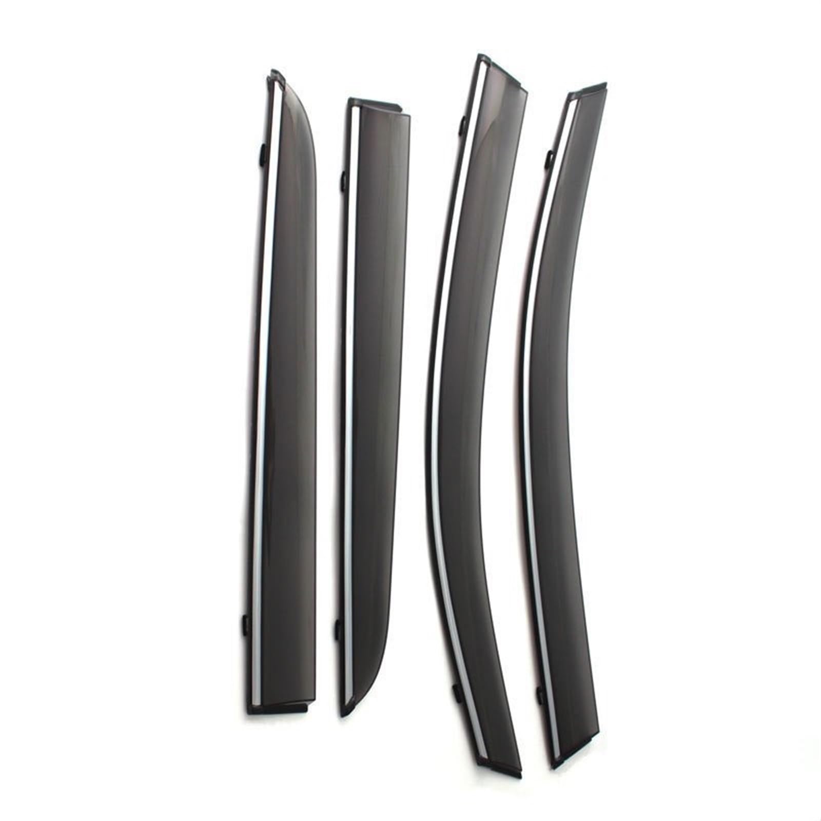 4pcs Car Windows Visor Rain Eyebrow Vent Awnings Smoke Guard Trim for Hyundai for Azera for Grandeur 2012-2016