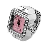 Sonderartige Ringe Easy Provider® 20mm Quadrat Ringuhr Finger-Uhr Fingeruhr Uhrenring Neu TOP