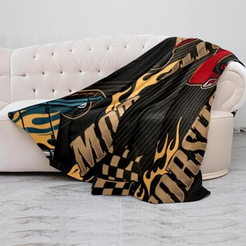 Couverture microfibre Motorshow 150x130 pour lit et canapé - 5