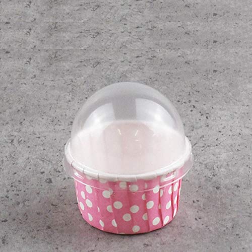 100 STKS Mini Cupcake Hittebestendig Papier Cup Cake Cup Mold Muffin Cup Oven Magnetron Beschikbaar:(Roze) - Afbeelding 6