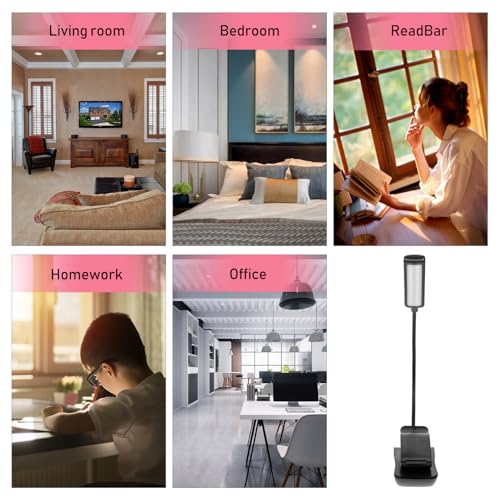 Lampe de lecture rechargeable à intensité réglable avec mât flexible - 3