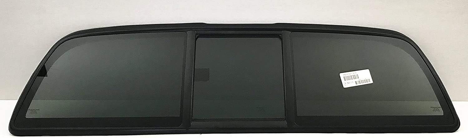 OEM Style Sliding Back Window Rear Manual Slider Glass Compatible with Toyota Tundra Pickup 2000-2006 Models