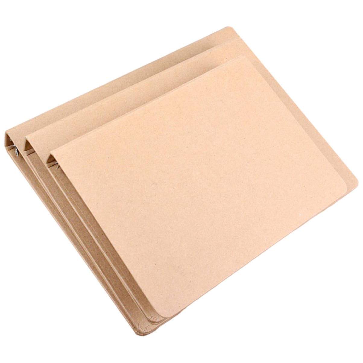 Classeur à Cahier Souple 3 Pièces en Papier Kraft Khaki