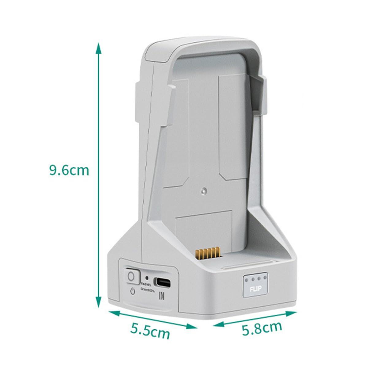 Sylen Caricabatterie doppio da 45 W con ricarica per drone a scatto, hub di ricarica bidirezionale, accessori per 2 batterie