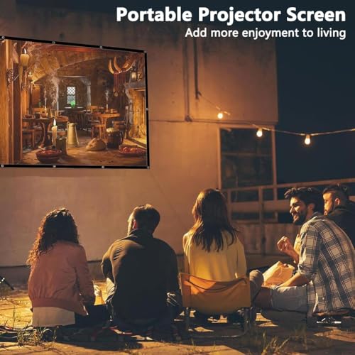 Pantalla portátil plegable sin arrugas 120 pulg 16:9 miniatura 5