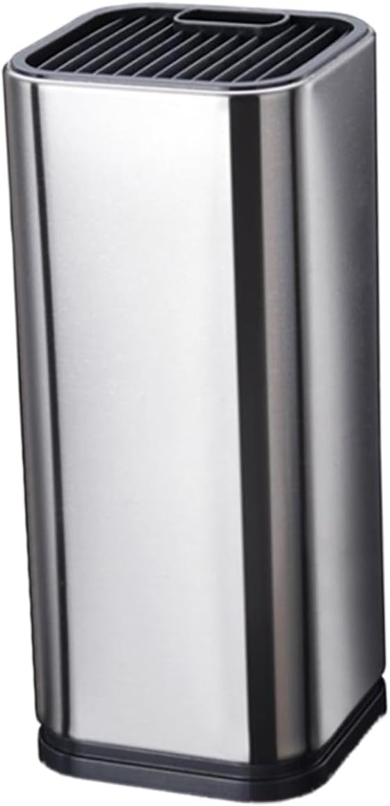 jojofuny Stainless Steel Knives Storage Holder Knife Block Cutter Organizer for Home Kitchen Countertop with Slots for Safe Storage and Easy Access