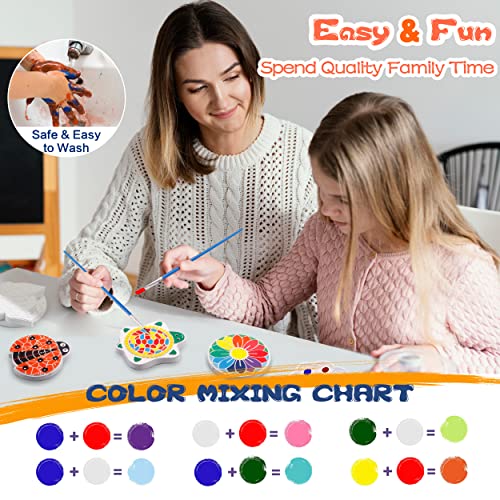 Iflove Paint Your Own Stepping Stones For Kids,5 Pack Diy Ceramic Painting Craft Kits,Arts And Crafts For Kids Ages 4-8,Painting Crafts For Girls Ages 8-12,Outdoor Garden Art Gifts For Toddler #TOP3