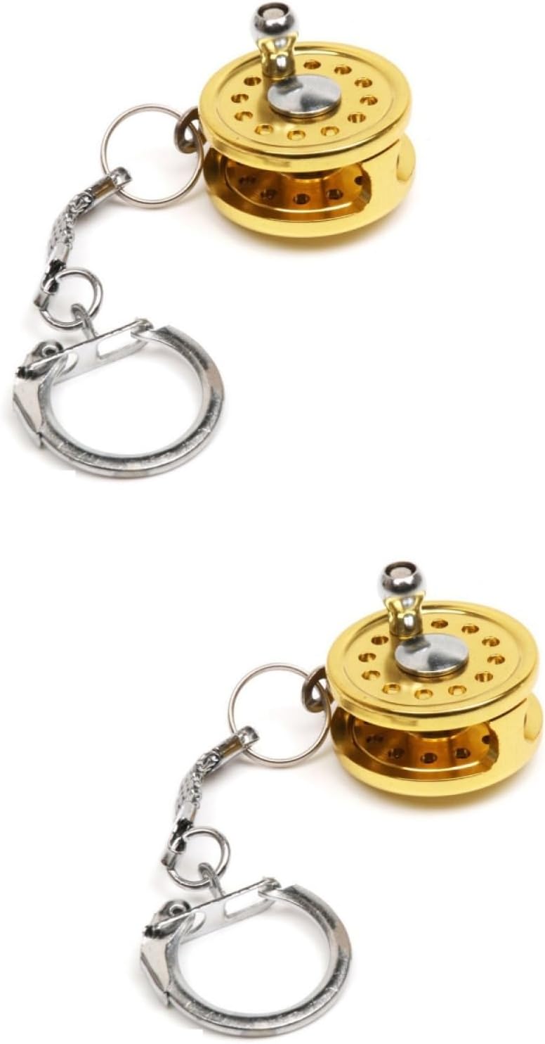 Miniature Keyring Miniature Fishing Reel Key Charm Fishing Reel Key Ring Keyring