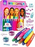 Hair Chalk for Girls Washable Hair Dye - Easter Basket Essential for Kids 8-10 6-8, Valentines Gift for Girls 6 7 8 9 10 11 12 Years Old, Temporary Hair Color for Kids Tweens Teens Birthday Party Gift