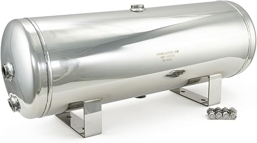 Stainless Steel Black Widow 5 Gallon 6 Port Air Tank