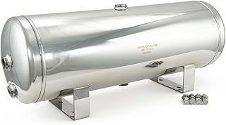 HornBlasters Stainless Steel 5-Gallon (19 Liters) 6 Port Air Tank - (Four 1/2" Ports & Two 1/4" Ports)