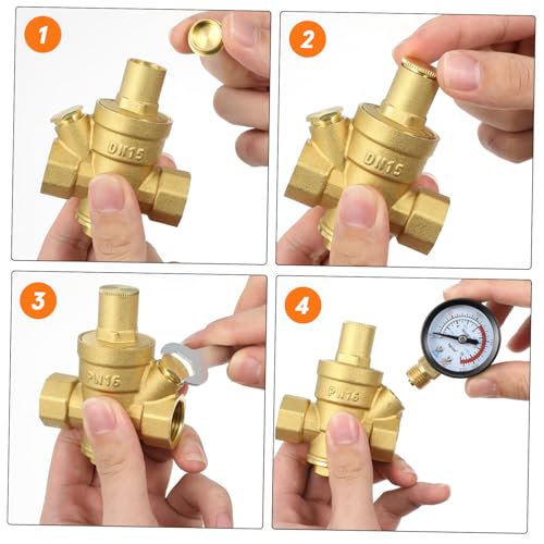 Régulateur de pression eau Mikikit avec manomètre pour camping-car