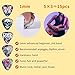 Cobahom 45pcs Guitar Picks Premium Celluloid Guitar Pick with Velvet Bag Thin Medium Heavy Thickness for Acoustic, Electric Guitar, Bass, 0.46mm, 0.71mm,1mm (Graffiti)