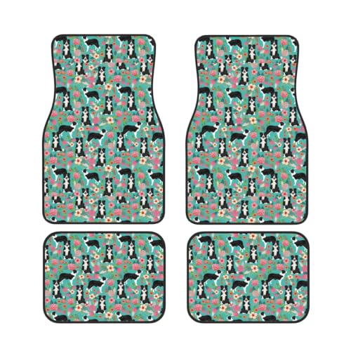 Alfombrillas para coche estilo vintage: dale vida al interior con este juego de neopreno de perro