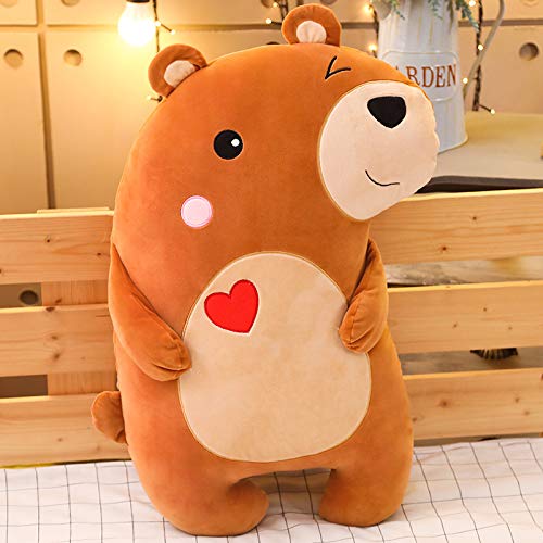ZHANGDibujos Animados Ins Almohada De Felpa Animal Muñeca Muñeca Muñeca Unicornio Oso Lindo Almohada para Dormir 70 cm Oso Pardo