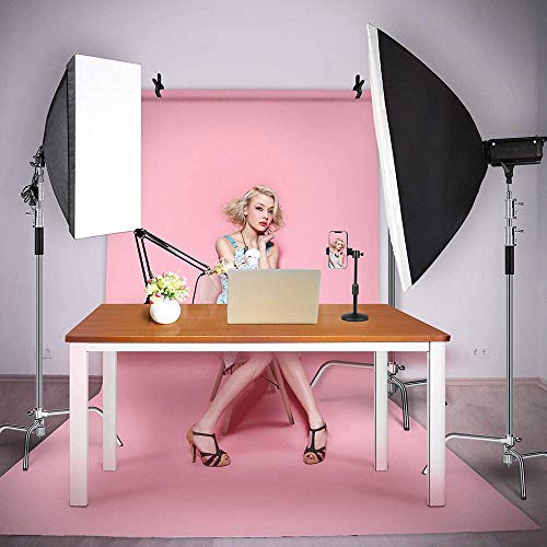 Image of ShowMaven 2 Packs Heavy Duty C-Stand Light Stand with 4ft /120cm Holding Arm & Grip Heads for Studio Video Reflector, Monolight and Other Photographic Equipment