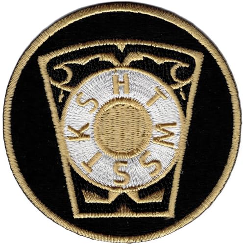 Royal Arch Chapter Keystone Symbol Round Iron-On Patch [Black - 2.75"] - ID#104406