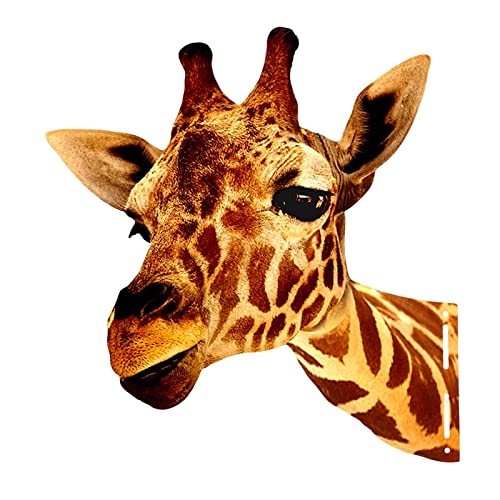 JISADER Têtes d'animaux de Sculpture Murale, décoration Murale à Collectionner Têtes d'animaux fixées au Mur pour Salle à Manger, Girafe