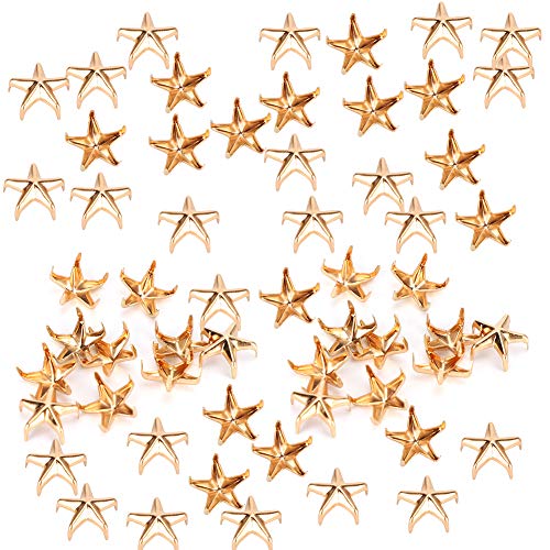 Rivets en alliage de zinc dorés pour customisation et crafts DIY - 6