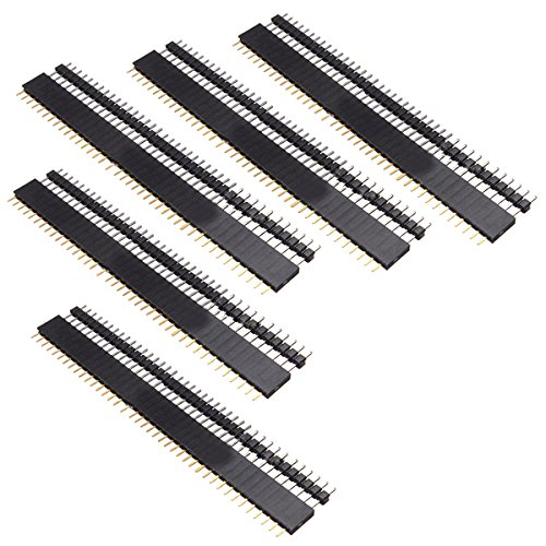 30 Stücke 2.54mm 40 Pin Header Männlich und Weiblich Stiftleiste PCB Löten Buchsenleiste Lötpins Lochrasterplatine für Arduino Prototyp Shield