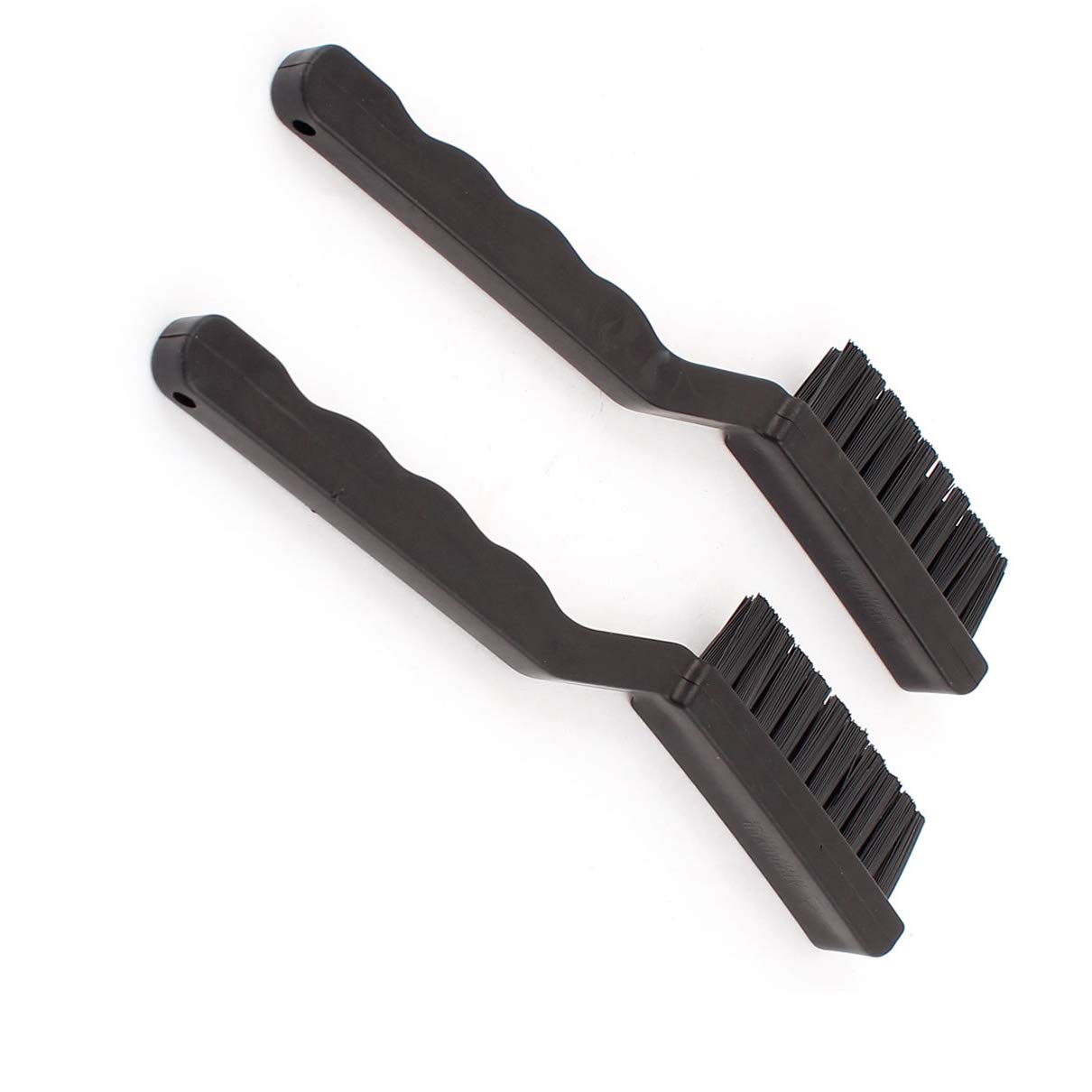Aexit Plastic Ground Cleaning Brushes Debris Record Cleaner Tool Anti-Static Brush 2 Antistatic Brushes Pcs Black