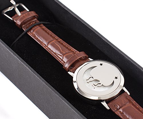 Pulsera difusora de aceite aromático con correa de cuero miniatura 2