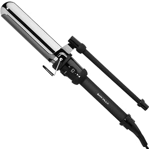 Sam Villa 2-in-1 Professional Marcel Curling Iron Hair Curling Wand With Extended Barrel
