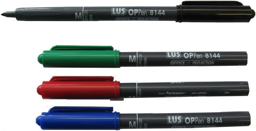 Hainenko Value Medium Non-Permanent Pen for Overhead Projector Sheet - Assorted (Pack of 4)
